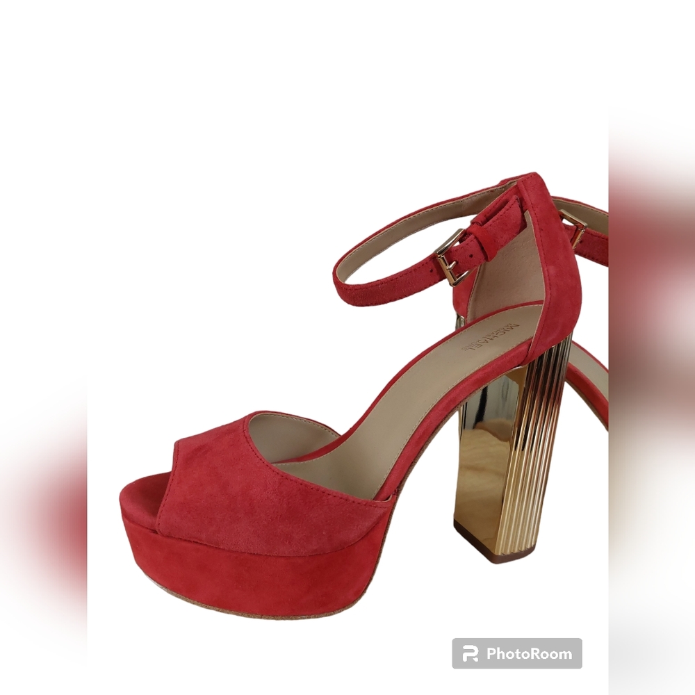 Michael Kors New Red Paloma Platform Heel Size 10 HOST PICK!